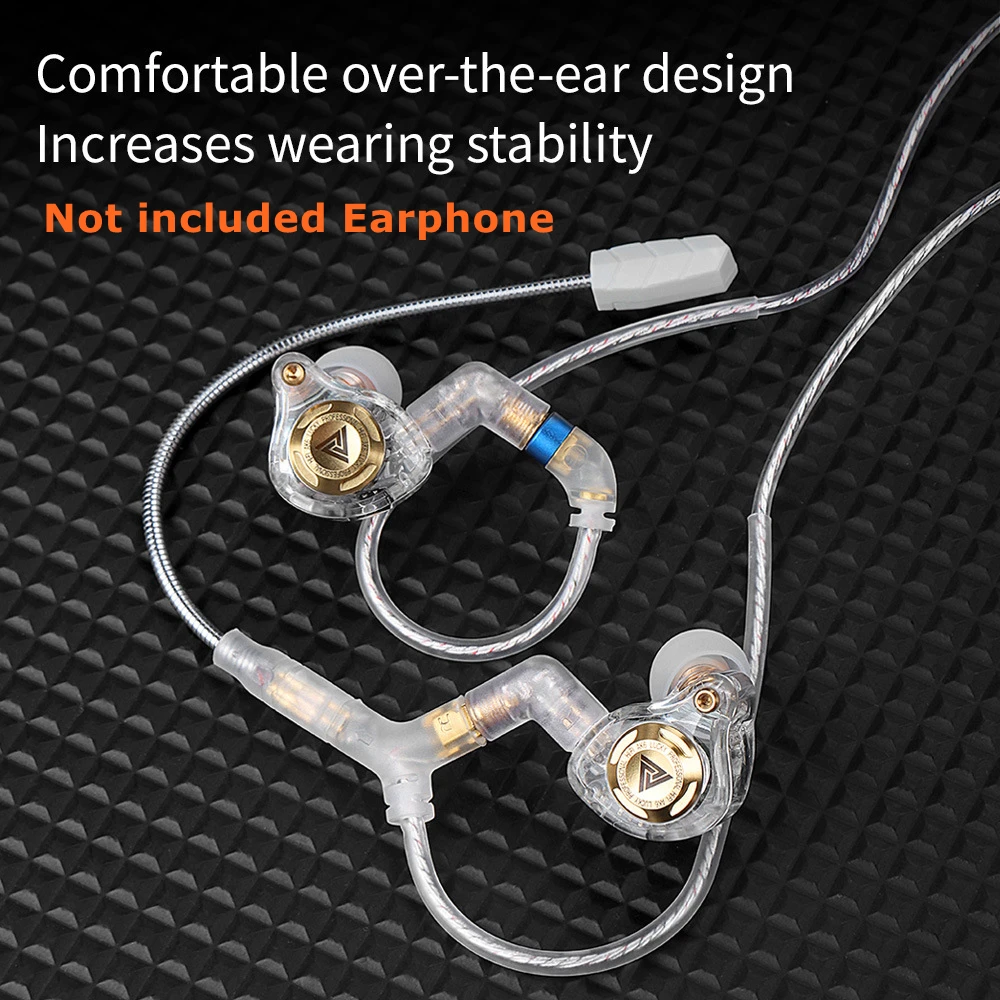 QKZ Q7MAX Кабель для наушников с микрофоном HiFi Проводные наушники Сменный шнур для обновления 2,5/3,5/4,4 мм/TypeC/MMCX/2Pin для KZ EDX PRO TRN