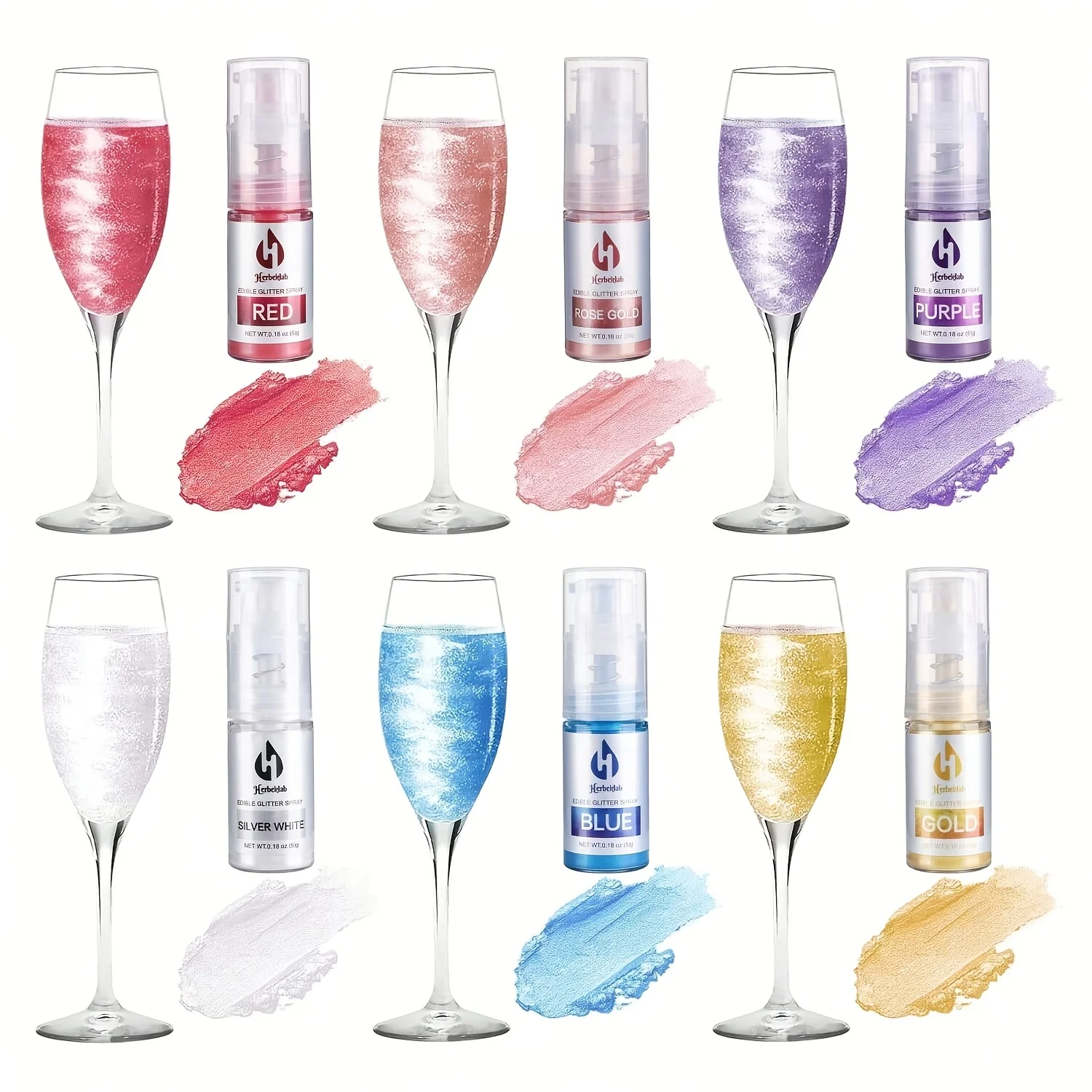 Cake Decorating&DIY Crafts Glitter Spray Lust Birthday Decoration Halloween Glitter Powder Suitable for Resin Art, Nail Polish