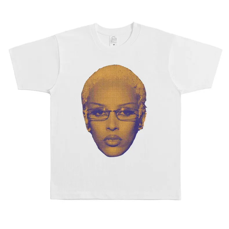 

Vintage Doja Cat Halftone Face Graphic T Shirt Men Women Hip Hop Oversized Tshirt Male Cotton Short Sleeve Tees Men's Streetwear