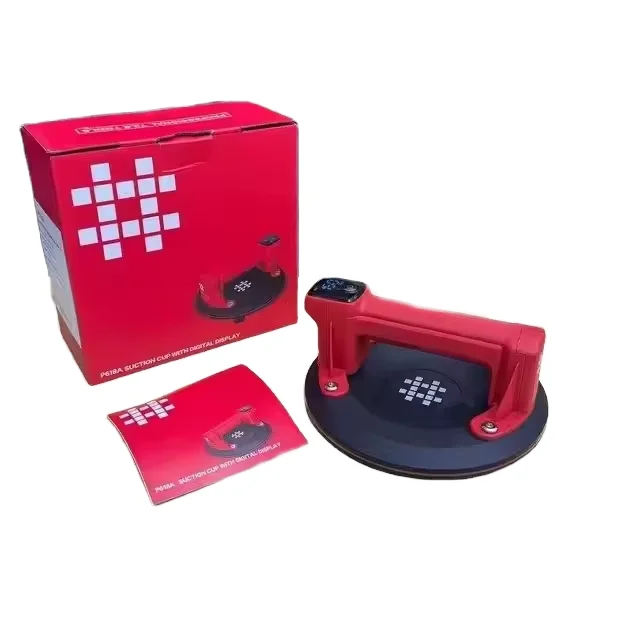 P618A Rechargeable Electric Suction Cup Lithium Battery Vacuum Lifter for Tile Glass Granite-for Table Top & Manual Use