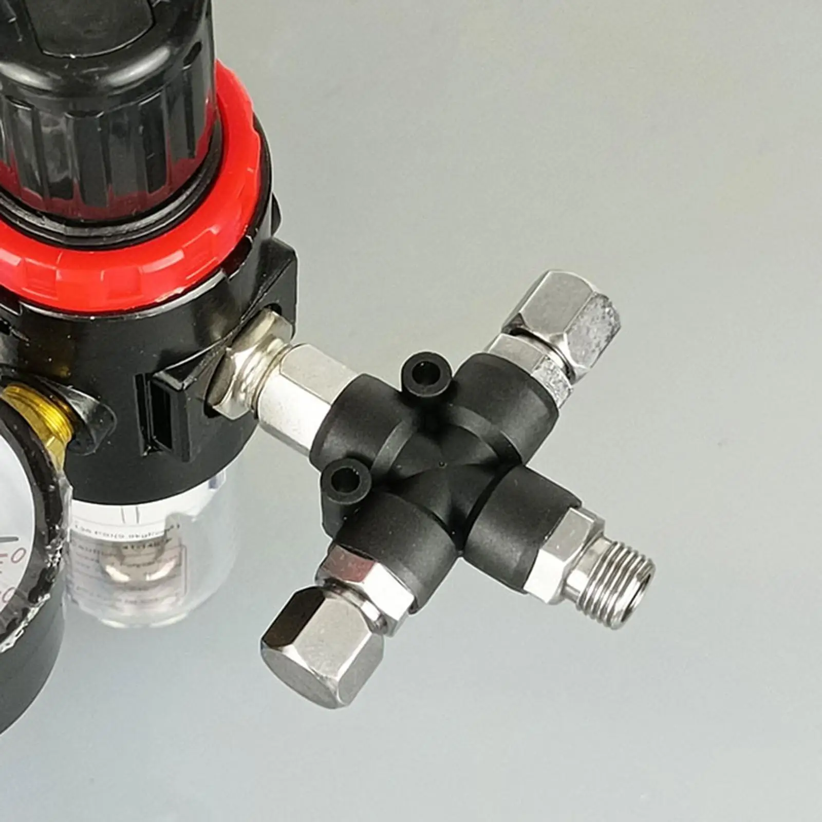 

Practical 3 Way Air Hose Splitter Premium Sturdy Adapter Leakproof for Airbrush Compressor Workshop