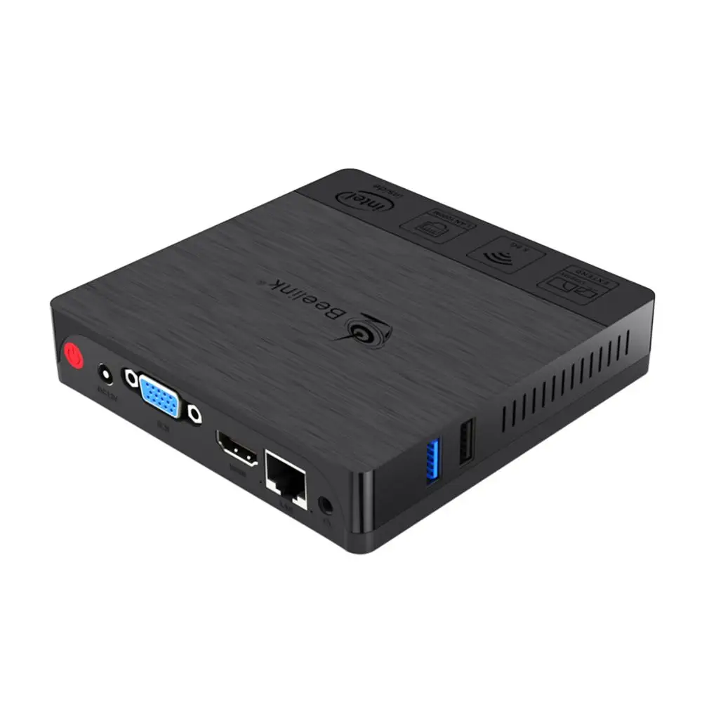 Win10 Gaming PC  Business Beelink BT3 Pro II Z8350 Mini PC  HD Graphics 400 2.4G 5.8G WIFI 1000M win11 4GB 64GB Smart PC