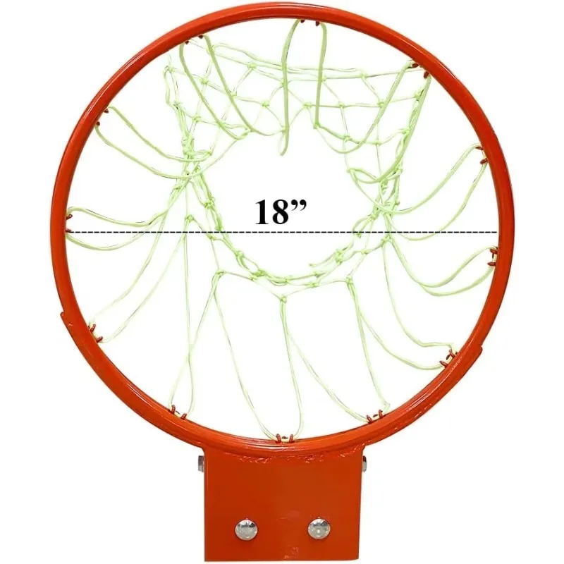 Portable Basketball Ring with Net, Simple Replacement Basketball Rim