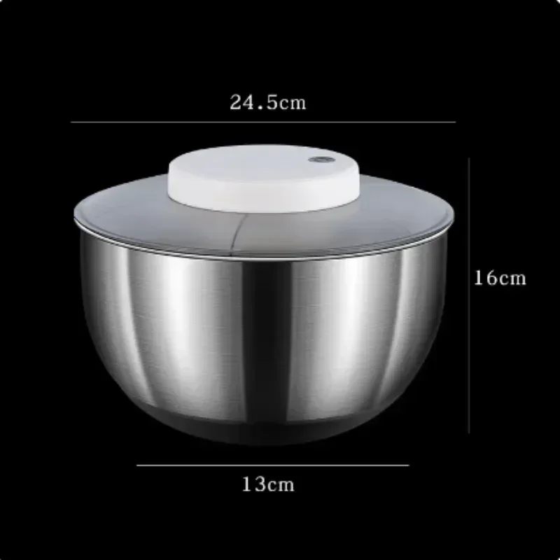 Vegetable Dehydrator Electric Cleanse Dryer Strainer Fruit and Vegetable Dry Wet Separation Dehydrator Kitchen Gadgets Products