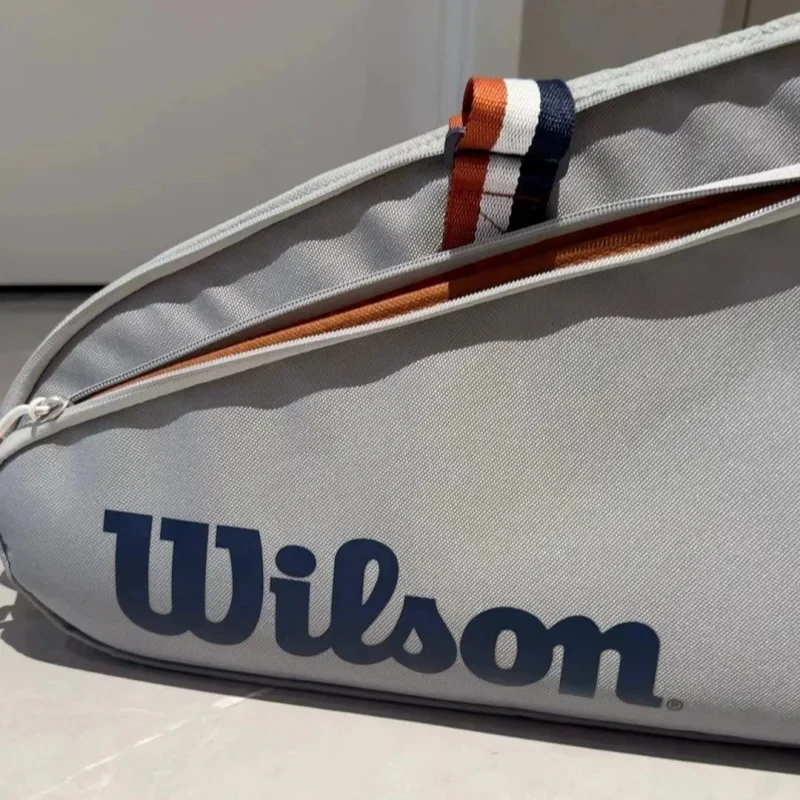 Сумка для теннисных ракеток Wilson French Open Team 3PK 6PK Многофункциональная сумка для ракеток большой вместимости Рюкзак для турниров для мужчин и женщин
