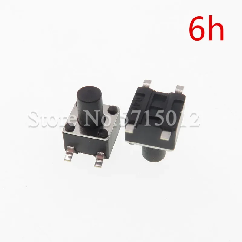 200PCS/LOT 4.5x4.5X6mm Panel PCB Momentary Tactile Tact Switch Micro Push Button Switch SMT 4pin