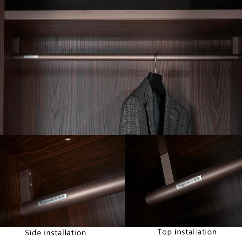 

Круглая вешалка для одежды из алюминиевого сплава, бесшумная противоскользящая, сушилка для одежды, подвесная перекладина для одежды, настраиваемый размер