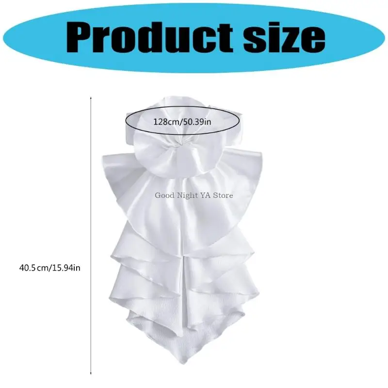 ياقة صناعية فيكتورية، ياقة قابلة للإزالة، إكسسوار أنيق لأزياء التنكرية، قطعة عنق للنساء لفساتين حفلات الكوكتيل #6