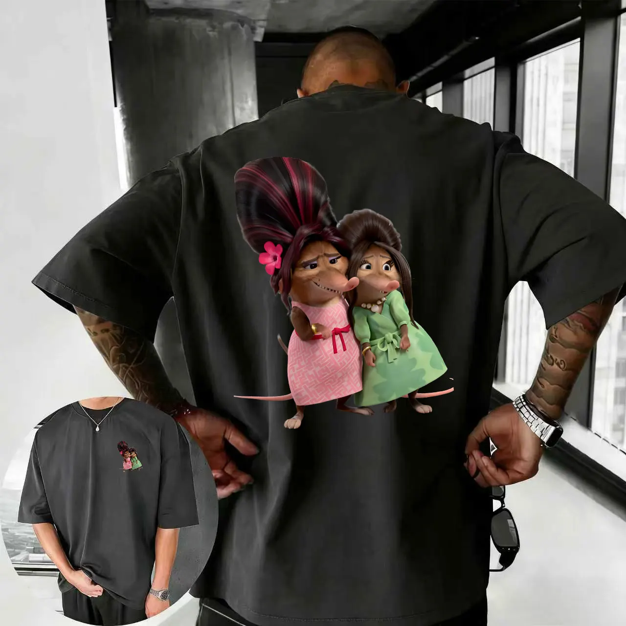 

Лето 2026, футболка Disney Zootopia, мужская уличная мода, 100% чистый хлопок, повседневный свободный дышащий топ с короткими рукавами