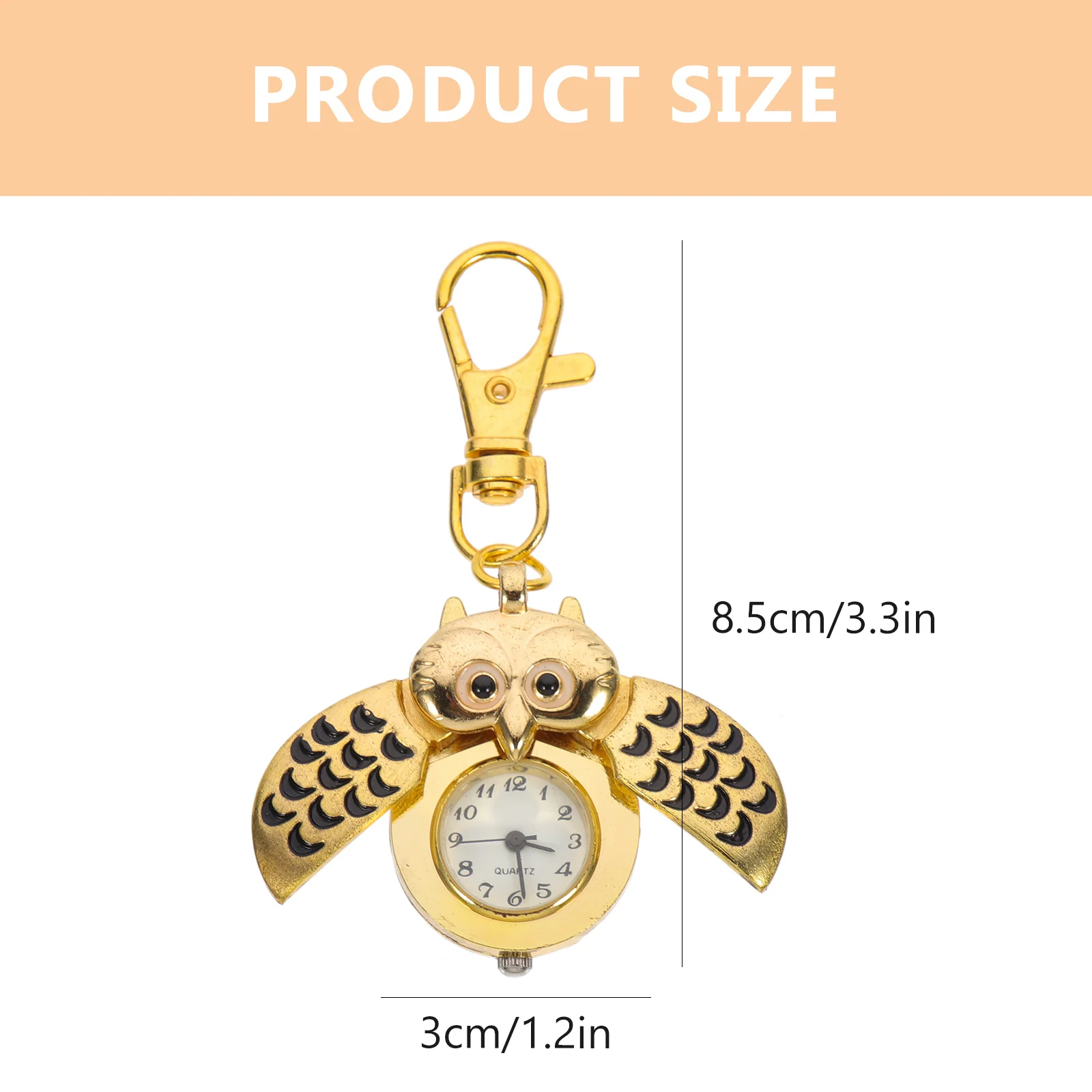 Creative Owl Pocket Watch Exquisite Detail Small Lightweight Durable Fashionable Practical Timepiece Gift Idea