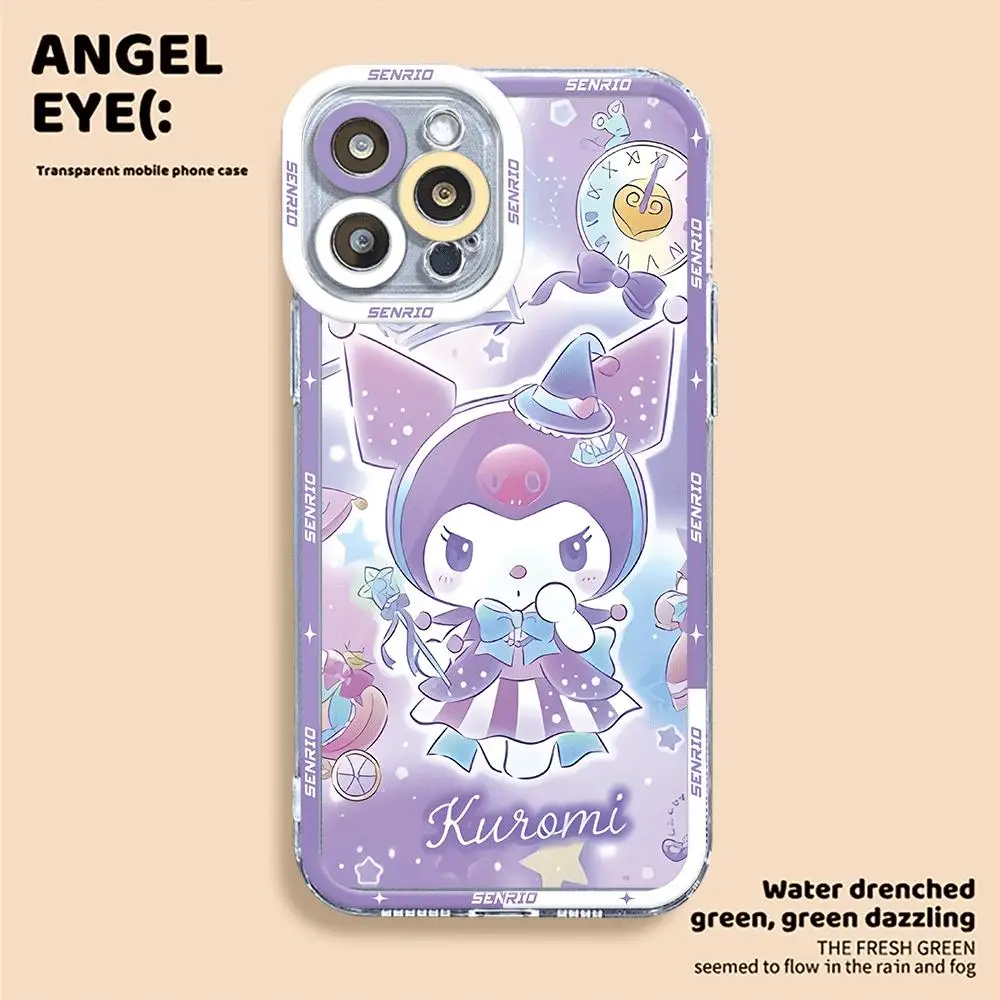 Cartoon Sanrio Hellos Kitties Phone Case for iPhone 11 15 Pro Max 7 8 Plus 11 Pro XS Max 14 13 Plus XR X 12 Mini Clear Cover