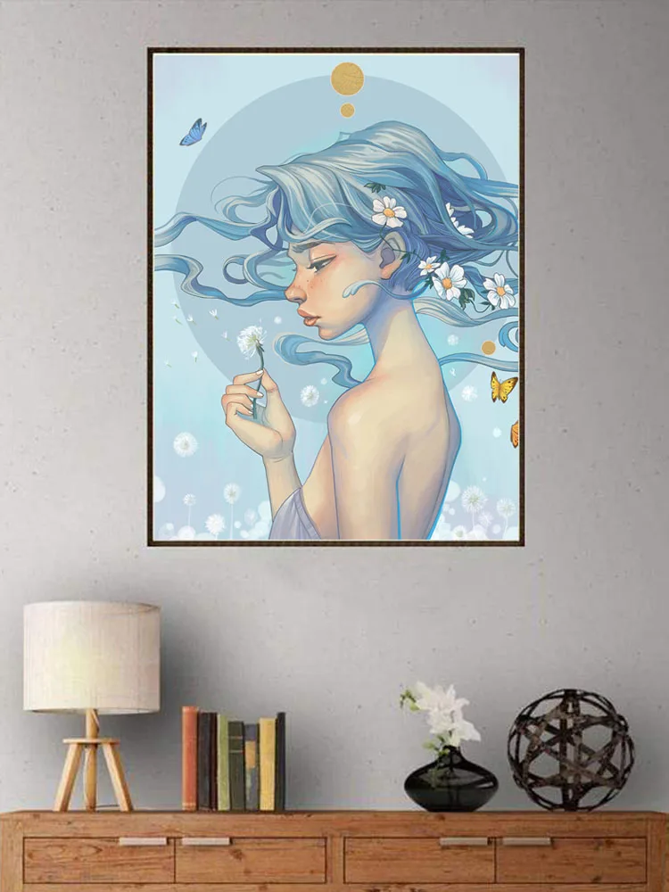 

Kamy Yi new diamond painting beautiful illustrations cross-stitch point diamond diamond sitting room adornment bedroom