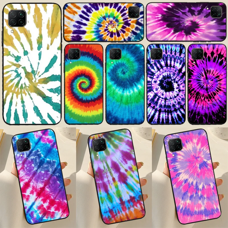 Rainbow Spiral Tie Dye Case For Huawei Honor X8 X7a X8a X9a 50 70 90 Magic5 Lite P20 P40 P60 P30 Pro Nova 9 Cover