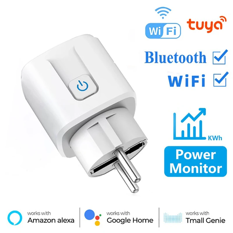 Smart Plug ZigBee Socket EU 16A 20A Power Monitor Timing Function Tuya Smart Life APP Control Works With Alexa Google Home Alice