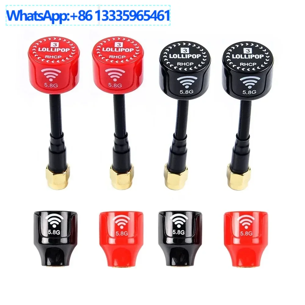 

10 шт. 5,8G 3dbi леденец 3-го поколения, эльф мини, антенна передачи изображения с короткой грибовидной головкой, стабильный выход сигнала