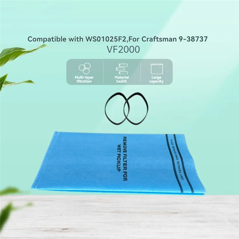 

WORTHOWN-Wet Сухие вакуумные мешковые фильтры для Stinger Shop Vac Вакуумный фильтр от 2,5 до 5 галлонов для WORKSHOP WS01025F