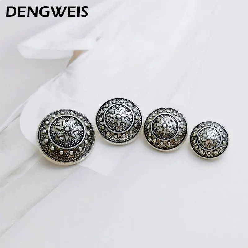 15/18/23mm Luxus Runde Metall Tasten Von Kleidung Frauen Strickjacke Nähen Zubehör Großhandel DIY Tasten Handgemachte handwerk Liefert – Detail 5