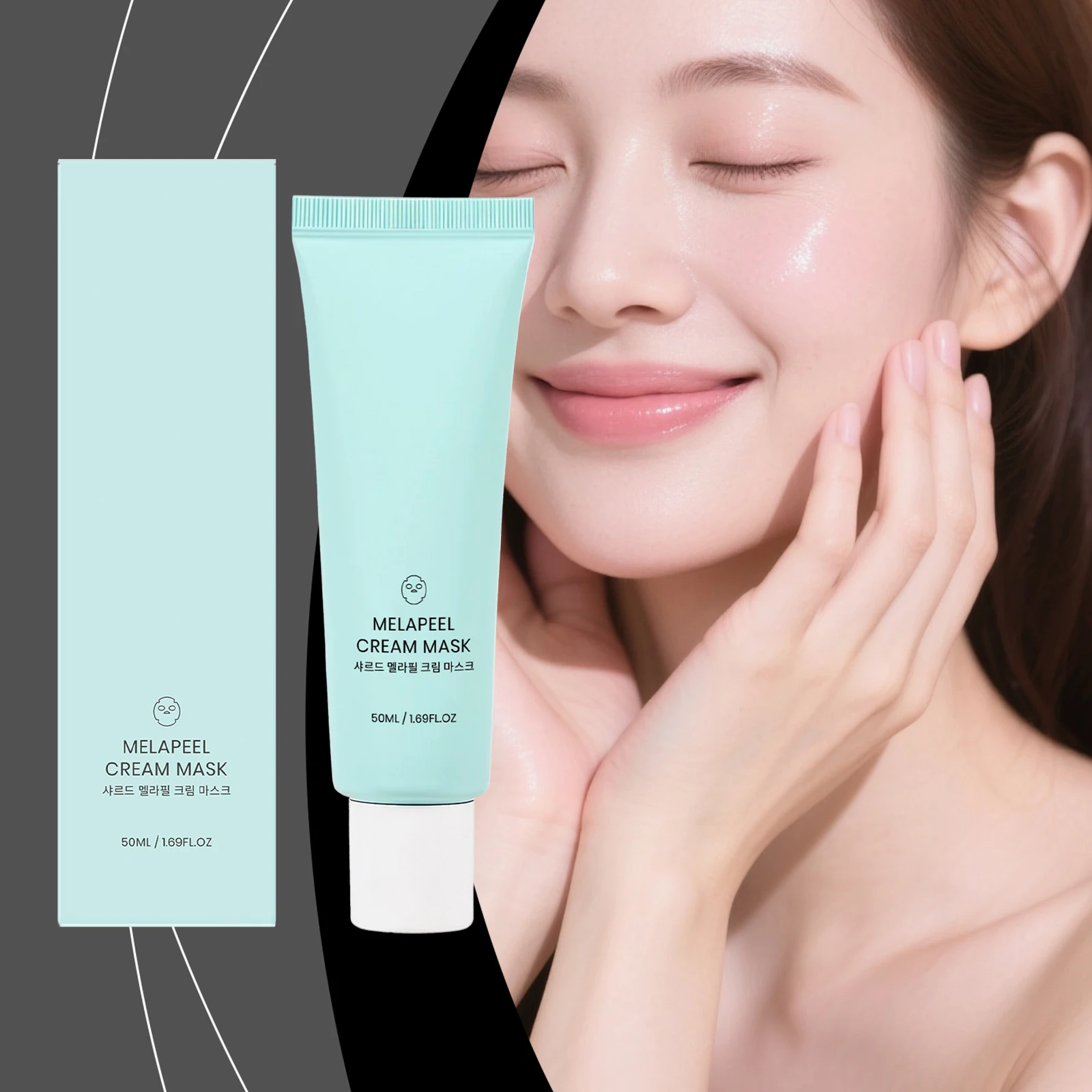 Brightening Peel-Off MaskGently cleanses skin, reveals a fresh clear, natural radiant complexion for daily skincare.