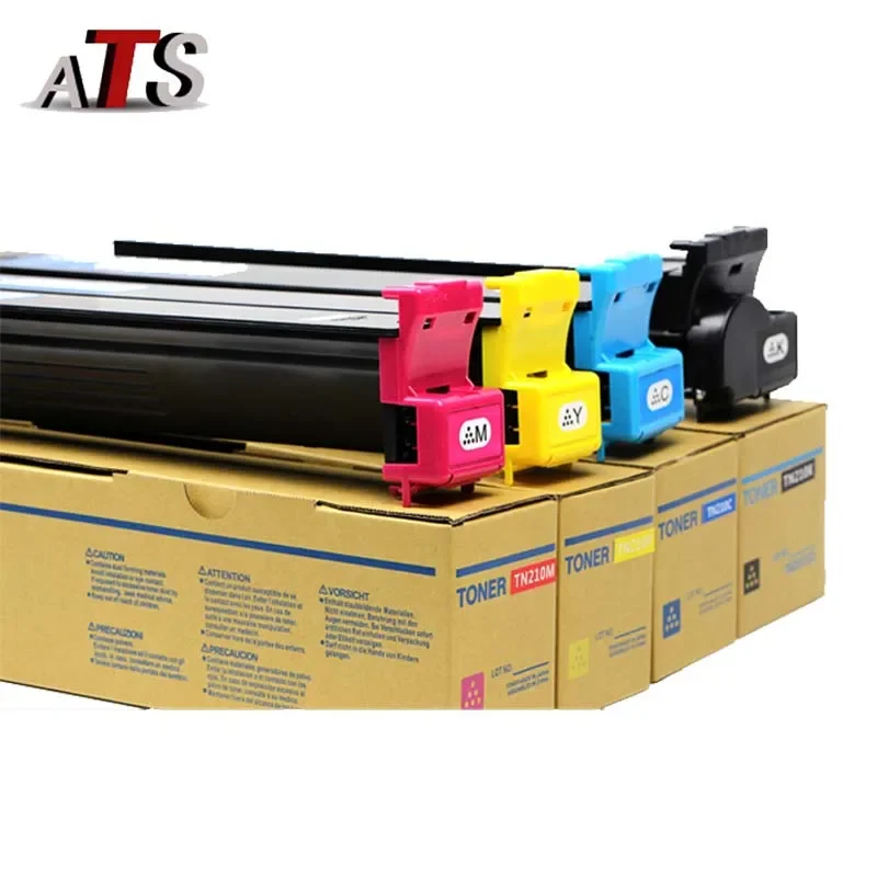 4PCS/Set TN210 Toner Cartridge for Konica Minolta C 250 252 C250 C252 Toner Powder CMY260g BK430g