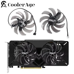 Video Card Fan For PALiT GeForce GTX 1660 1660Ti RTX 2060 2070 SUPER DUAL 85MM FDC10H12S9-C Graphics Card Replacement Cooling