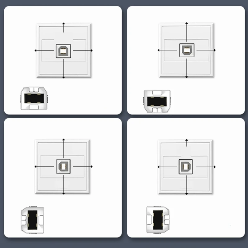 Qualidade 5m usb2.0 para impressora velocidade 90 ° para transferência dados laptops pc