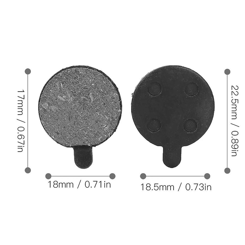 ABTU-Brake Pads,4 Pairs Semi Metal Brake Disc Rotor Pad For 10Inch Electric Scooter