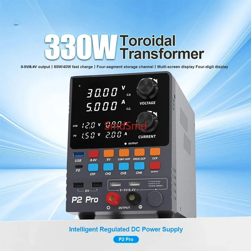 P2 Pro 330W Intelligent Regulated DC Power Supply Toroidal Transformer 30V/5A Output Repair Tools