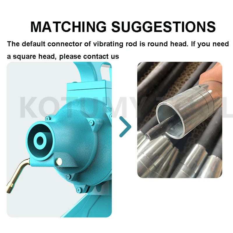 Multi-function Single PhaseConcrete Vibrator Hand-Held Concrete Vibration Portable Trowel Cement Vibrator Construction Tool