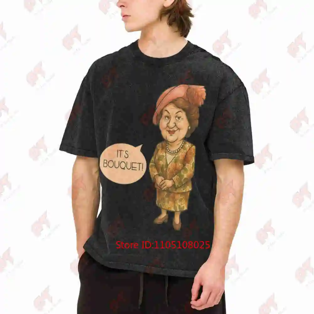 Hyacinth Bucket Pronounced Bouquet Vintage Washed Tee Pure Cotton T-Shirt