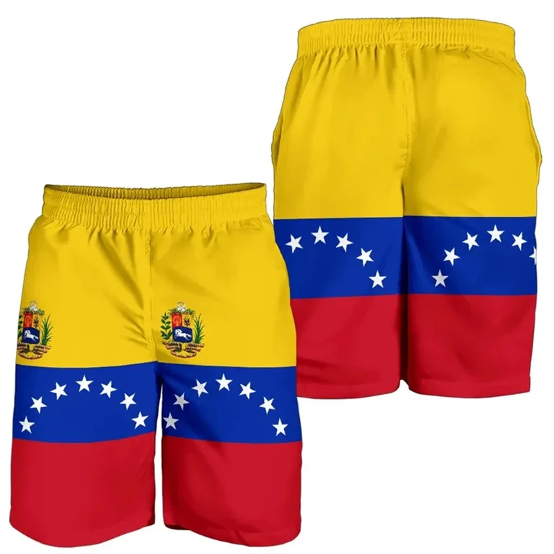3d Print Venezuela Flag Short Pants Casual Street Summer Beach Shorts For Men Cool Surf Board Shorts Quick Dry Swim Trunks