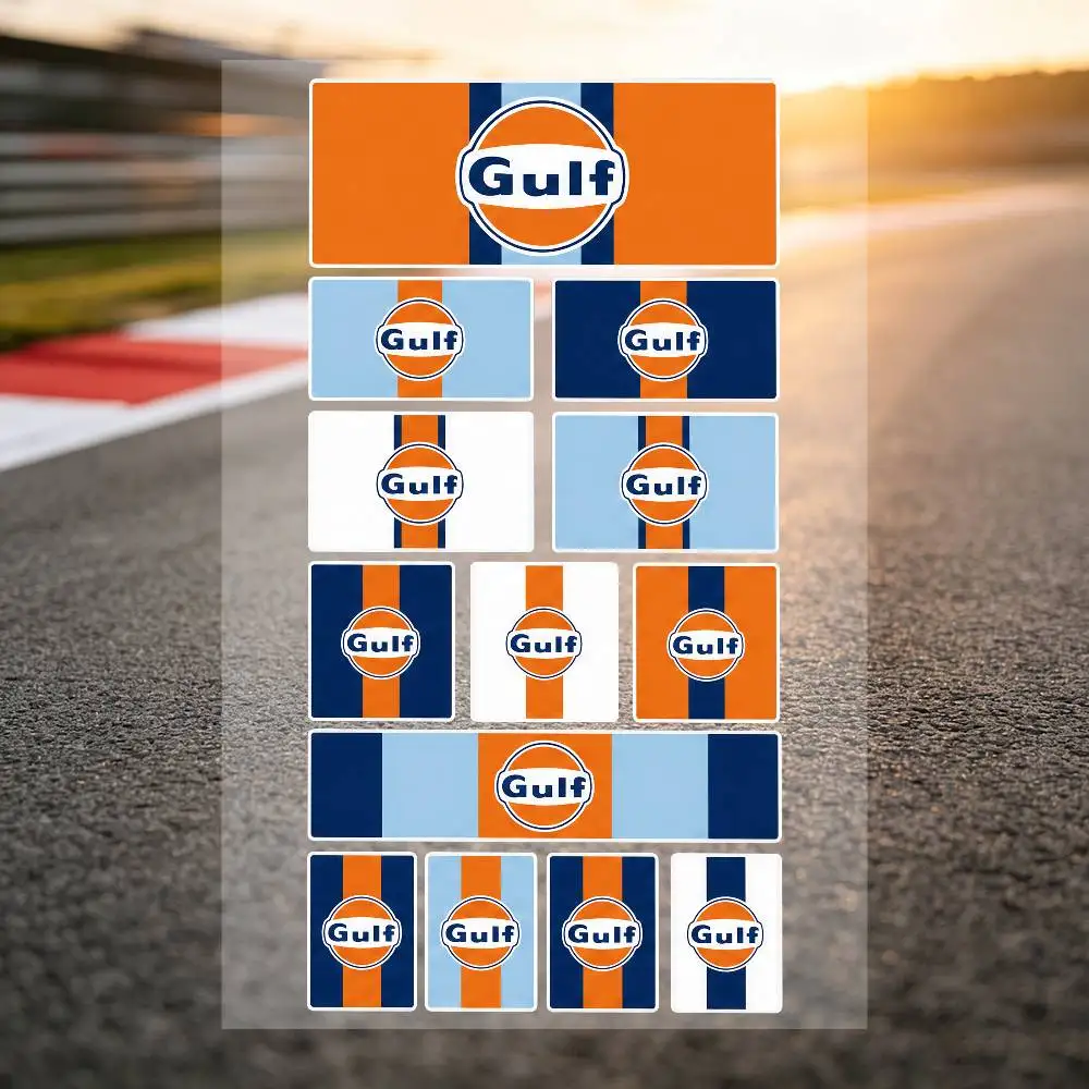 Poster G-gulf Long Lasting Waterproof Reflective Sticker Scratch Conceal Fit Motorcycle Car Helmet Fridge Decals