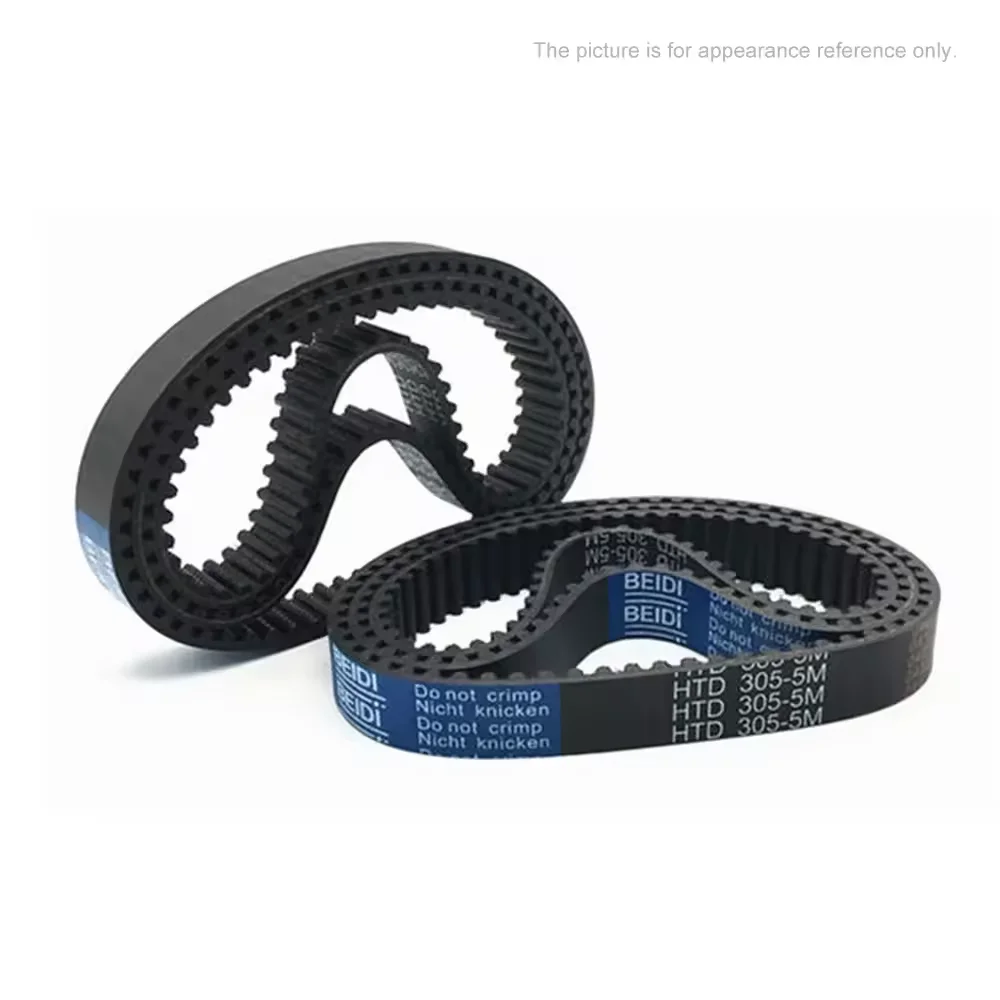 HTD 5M High-Quality Rubber Timing Belt Perimeter 1115/1120/1125/1130/1135mm-1230/1235/1240/1250/1265mm Width 10/15/20/25/30/40mm