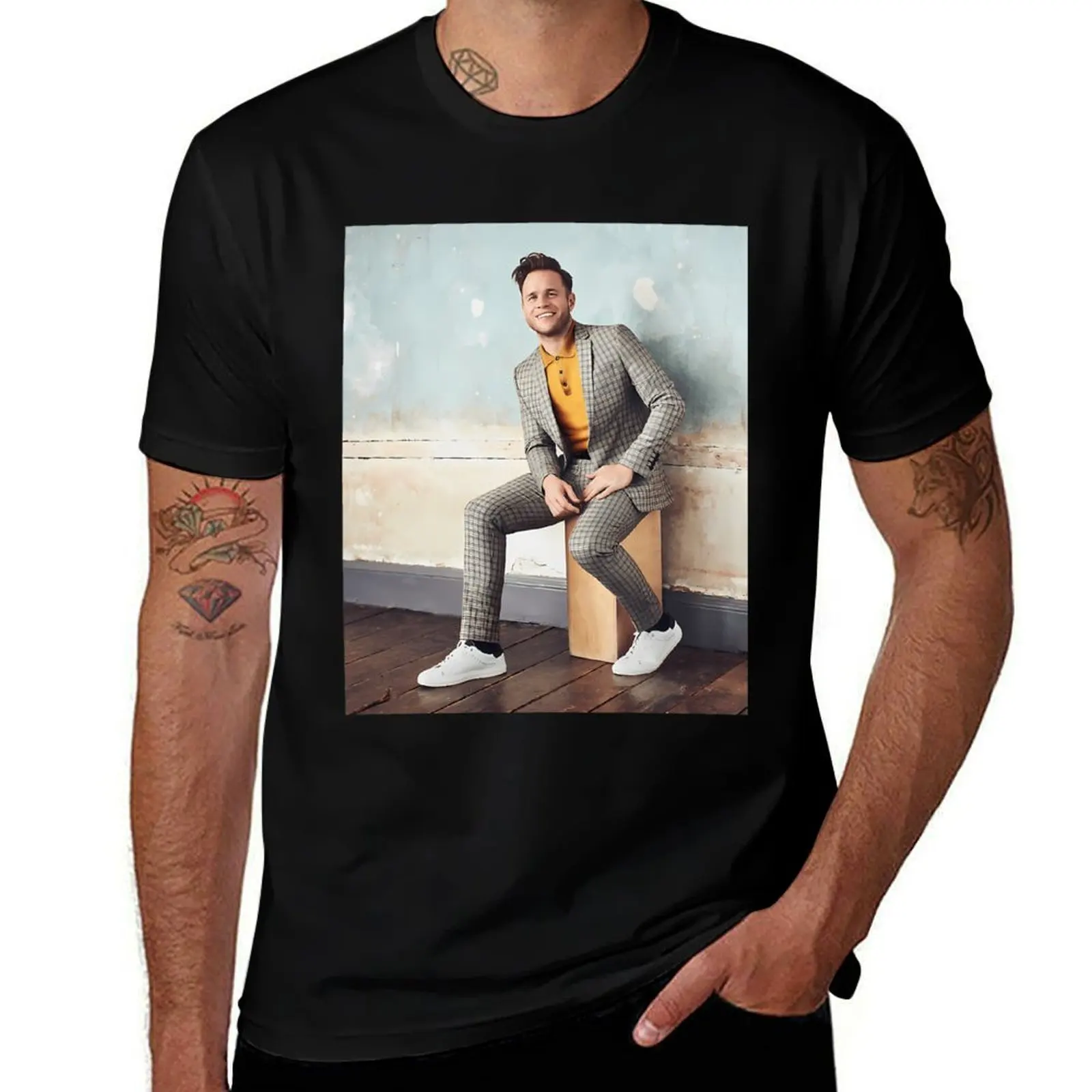 Футболка Olly Murs Smile, мужская футболка, футболки для мужчин, хлопковая футболка
