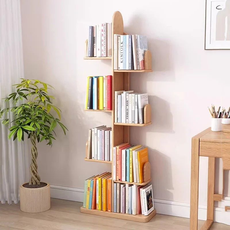 Wooden Storage Shelves Room Children Books Furniture Living Organizer Rack Display Cabinet Angle Shelf Bookcase Prateleira Stand