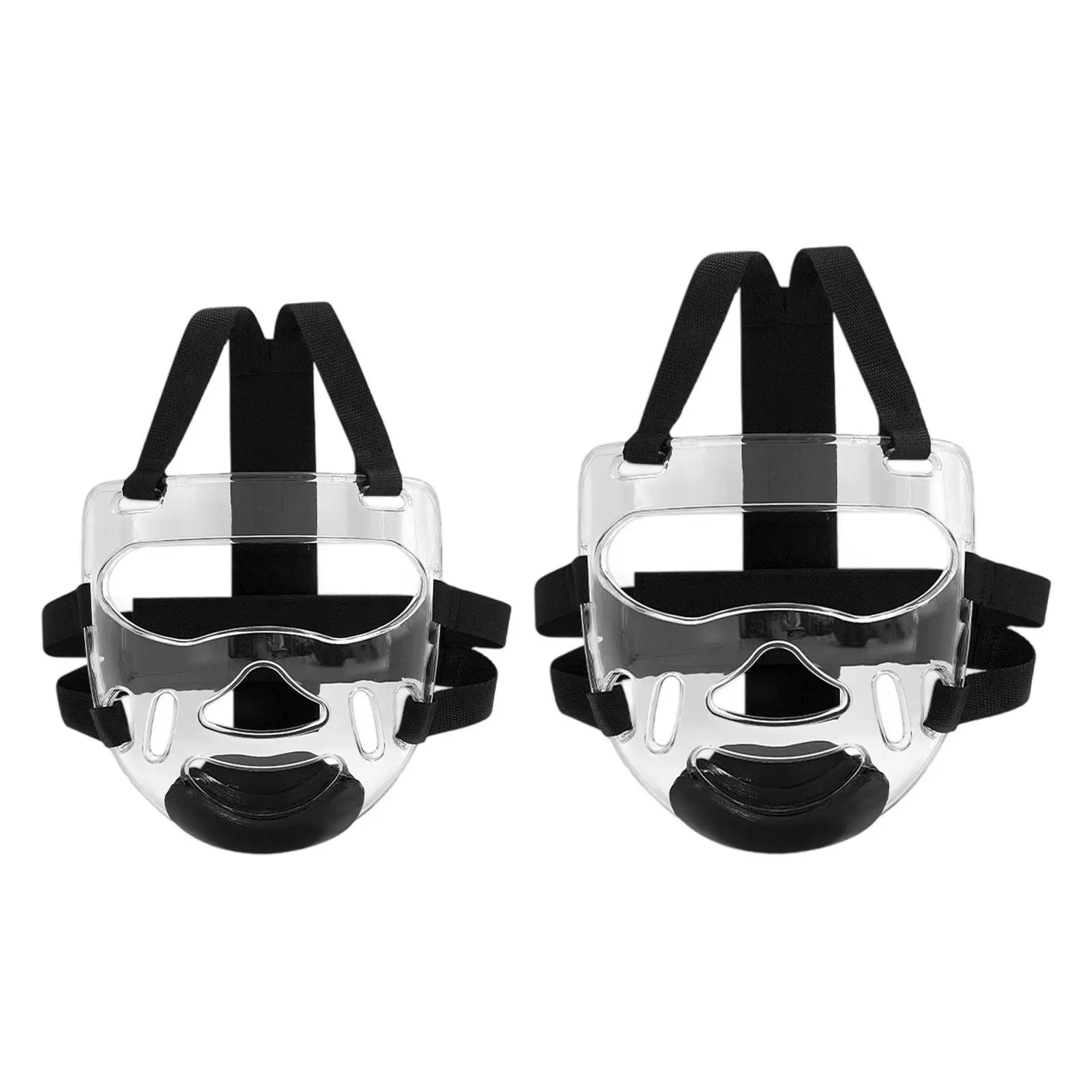 Protector Facial Transparente para Taekwondo, Protector de Cabeza de Espuma de PC, Máscara Ajustable para Karate, Artes Marciales, Niños