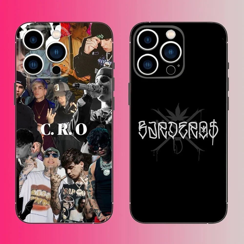 Crocraxker Rapper CRO Phone Case For iPhone 16,15,14,13,12,11,Pro,Max,Plus,Mini,X,XS,XR,8,7,6,S,SE Soft Black Case