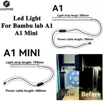 Mini Tira de Luz LED para Laboratório De Bambu, Luz De Preenchimento, Super Brilhante, Impressora 3D De Bambu, A1 Mini Acessórios, Ra95, 24V