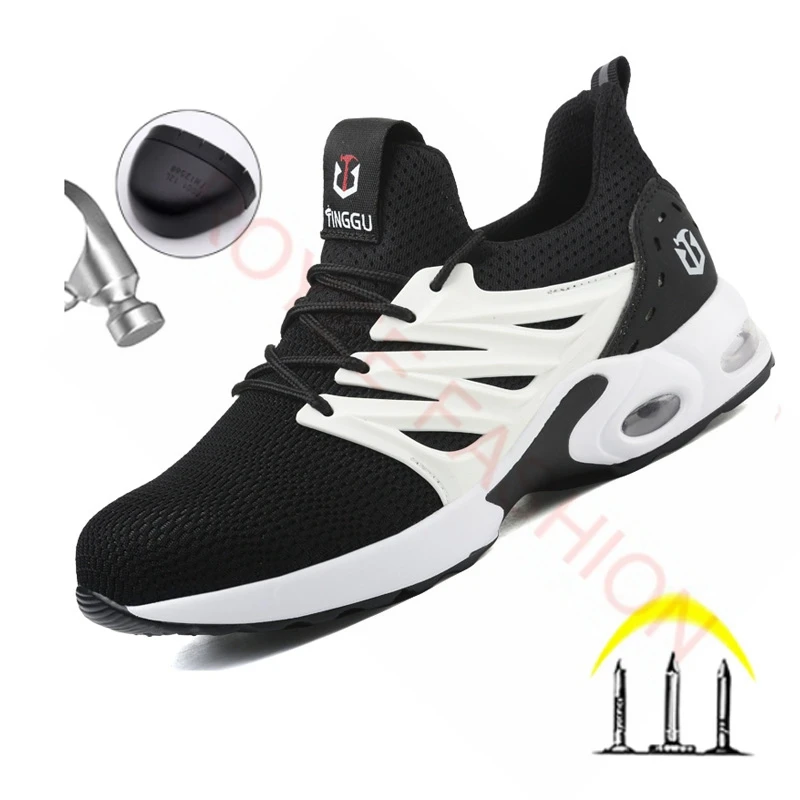 2023 Work Safety Shoes  for Women Men Indestructible Work Sneakers Protective Steel Cap Shoes zapatos muje