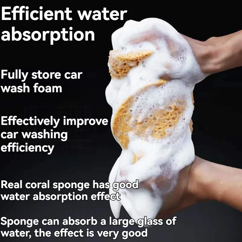 16*10*7.5 CM Car Wash Sponge Block Car Motorcycle Cleaning Supplies Large Size Honeycomb Sponge Brush Dusting Car Cleaning Tool