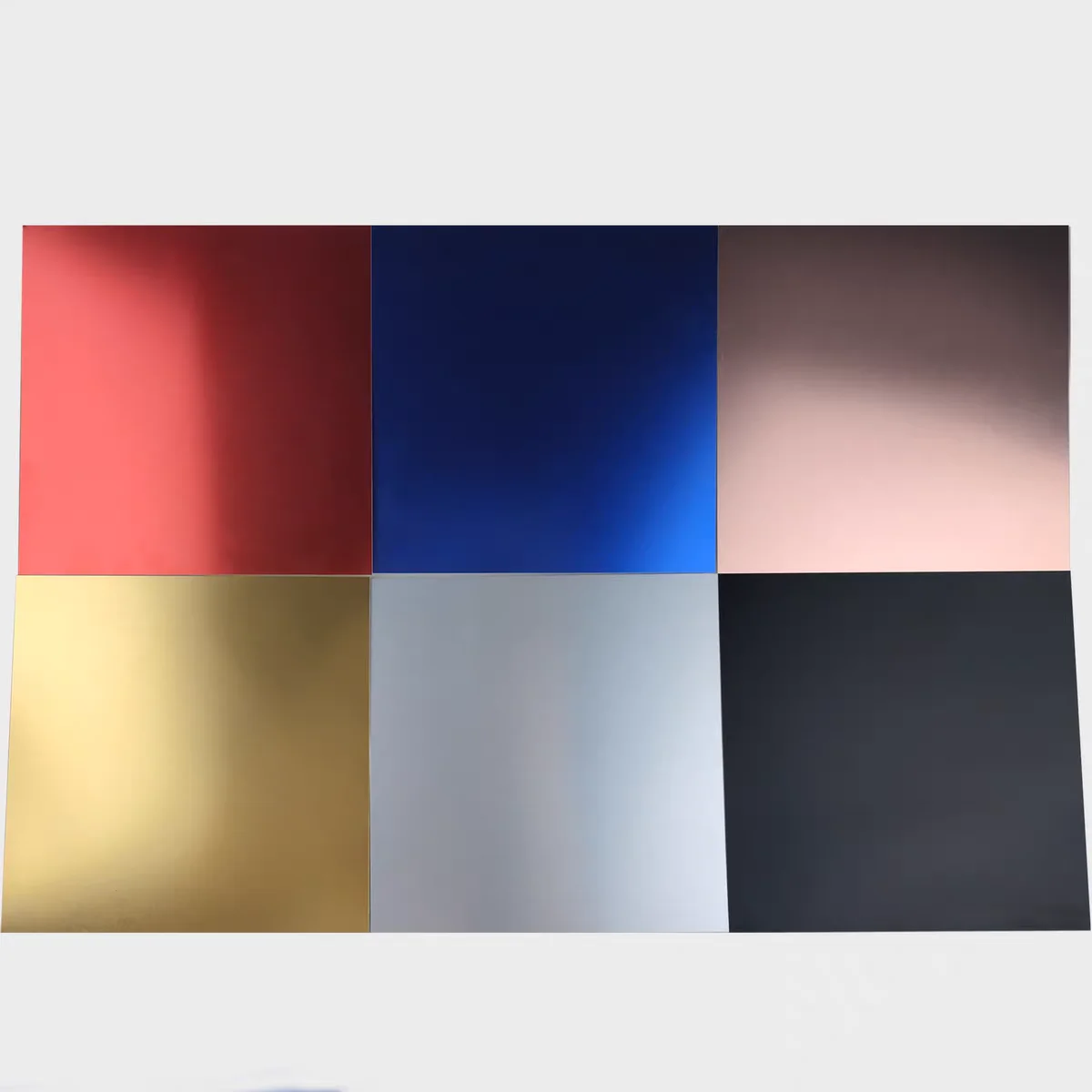 Black Blue red Gold Printing Anodized Aluminium Sheet Steel Plate Processing Custom Blank Mirror Laser Engraving Marking