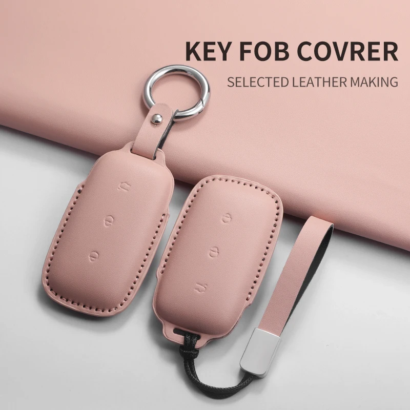

For Geely Galaxy L7 Keycase 24 L6 MAX 1.5T Plus Control Protect Cover Durable Accessories PU Car Key Case Cover