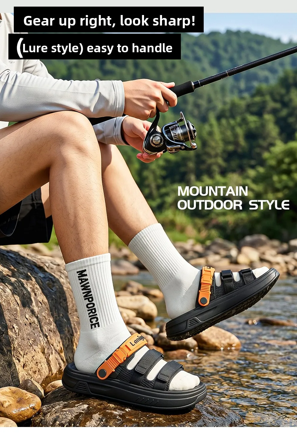 2026 Bequeme Herren-Sandalen Sommer Leichte Lässige Outdoor-Strand-Urlaubspantoffeln Modische Atmungsaktive Schuhe Größe 40-45 – Detail 7