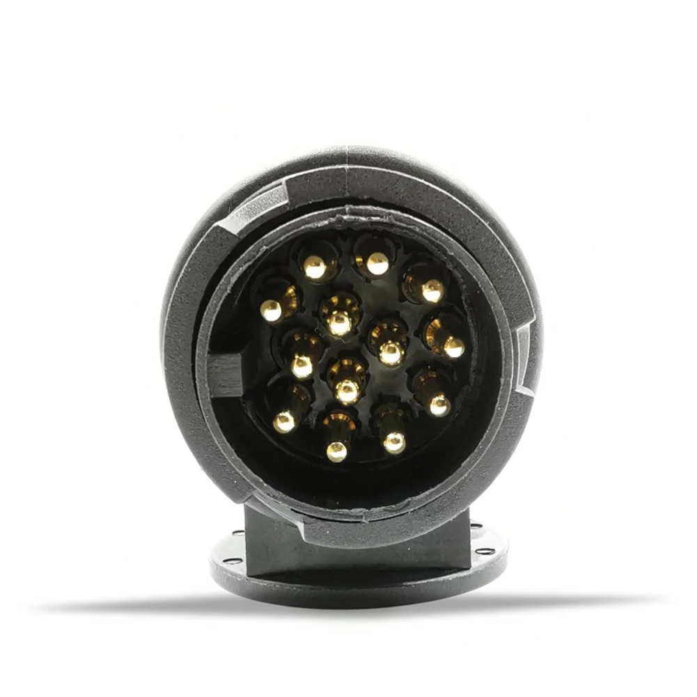 

13Pin Towing Bar Socket 12V Caravan Plug Socket Trailer Light Converter Adapter Plug Trailer Electrical Connector for Vehicle RV