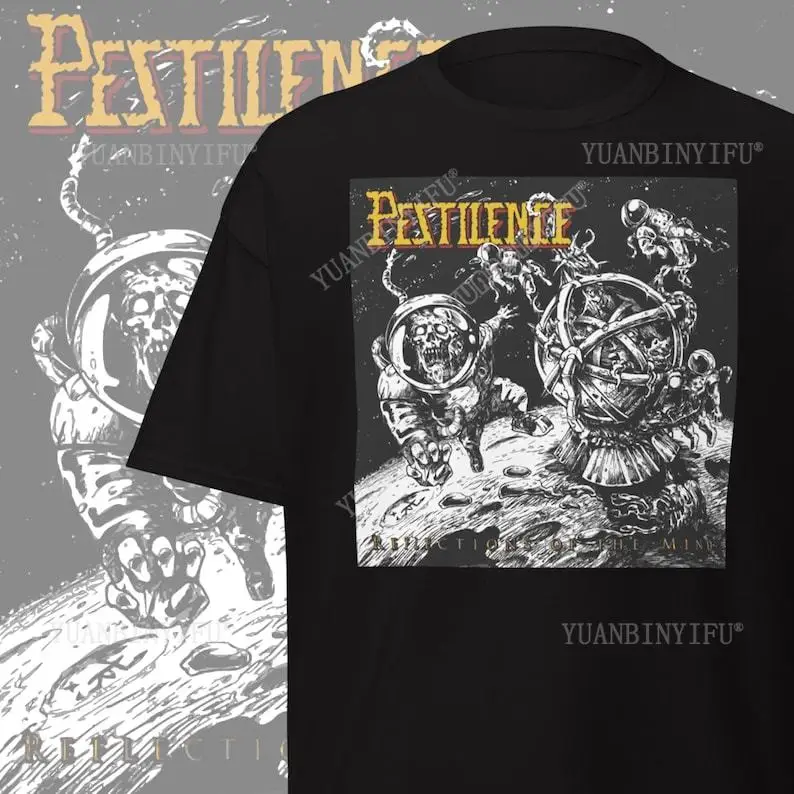 

Футболка Pestilence Death Metal Merch Old School, металлическая одежда, подарки для Metalheads