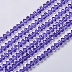 StreBelle AAA 2025 New 3x4mm 200pcs Rondelle Austria Faceted Crystal Glass Loose Spacer Round Bead for DIY Jewelry Making