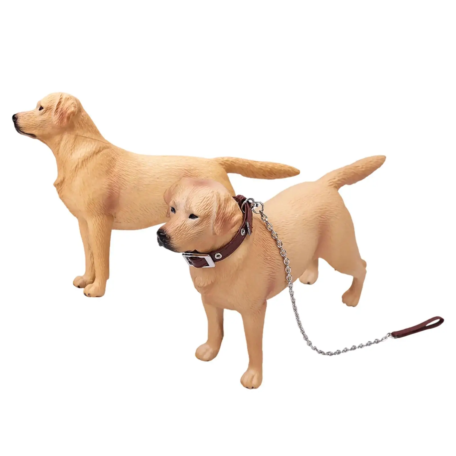 

1/6 Dog Figure Action Figure Accessories, Diorama Decoration, Photography Prop, Painted Micro Landscape Decor Labrador Figurine