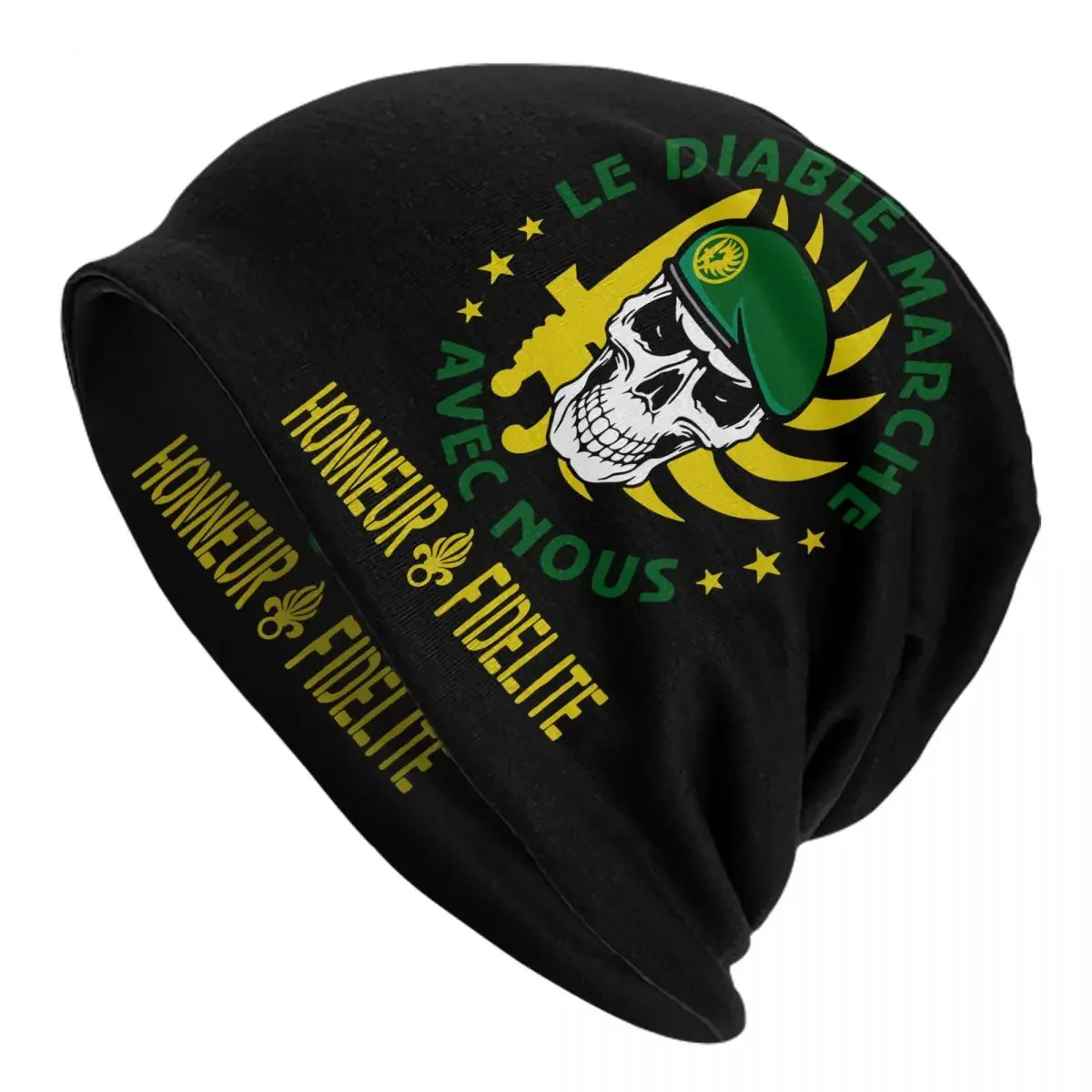 Mod. 33 Legion Etrangere Paratrooper French Foreign Regiment Cap Goth Adult Skullies Beanies Hat Warm Dual-use Bonnet Knit 