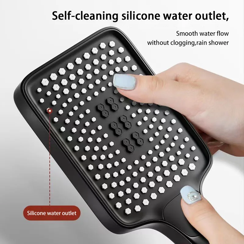 

Регулируемая насадка для душа с 3 режимами, насадка для душа с большим расходом, экономия воды под высоким давлением, смеситель для душа, аксессуары для ванной комнаты, новинка