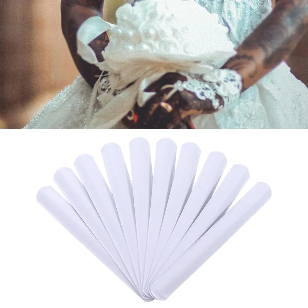 

10 шт./лот украшения для вечеринки DIY пустые браслеты с граффити белый браслет с росписью ПВХ браслеты сувениры