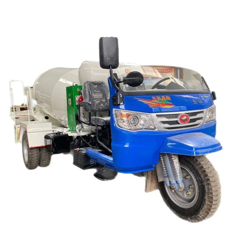 Agricultural three-wheel cement mixer truck 2-5 square concrete transport truck